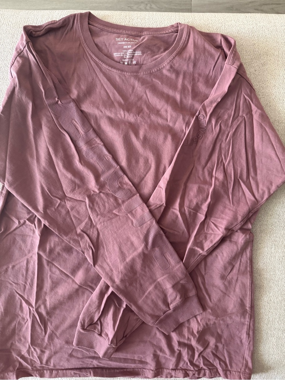 SET Active Mauve (Ginger) Long Sleeve Crew